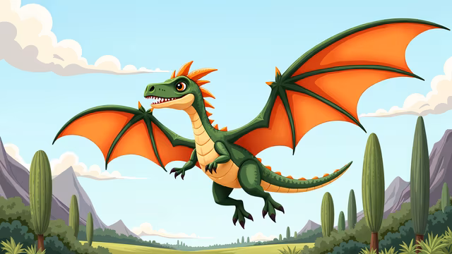 Flying Dragon Illustration