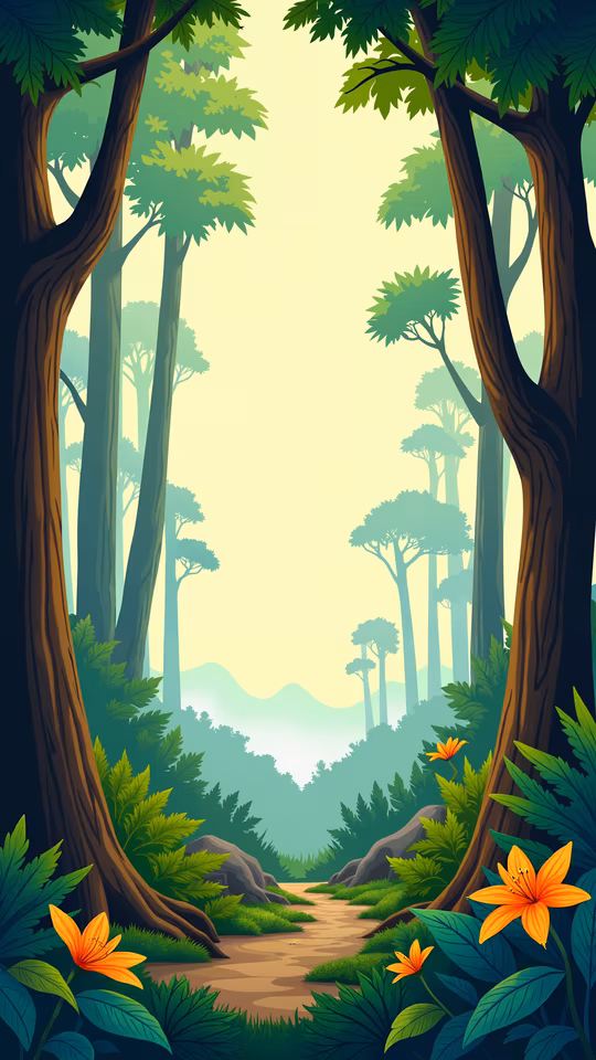 Forest Path Illustration