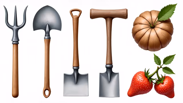 Garden Tools and Harvest