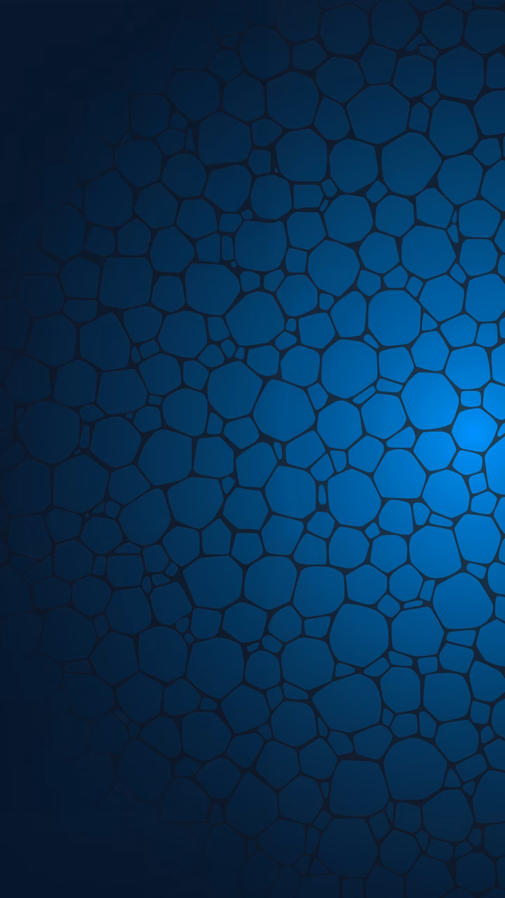 Abstract geometric pattern in deep blue shades, creating a sense of depth and movement.