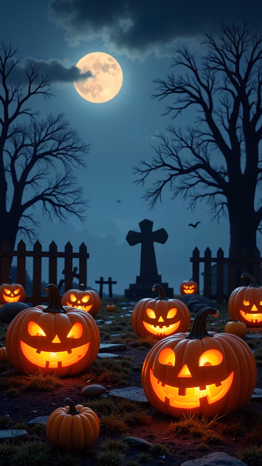 Halloween Pumpkin Graveyard