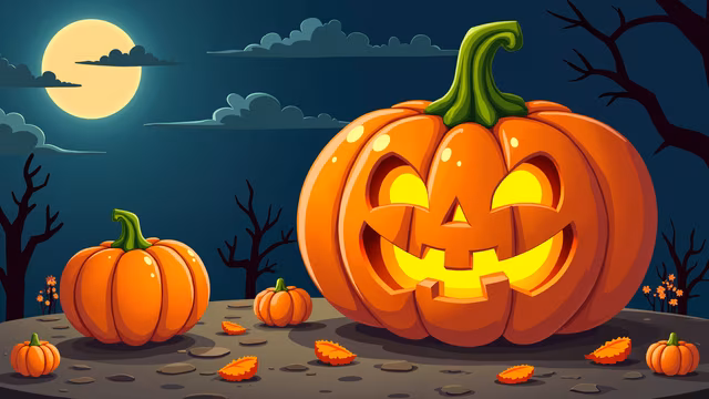 Halloween Pumpkin Illustration