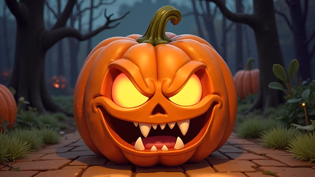 Halloween Pumpkin Illustration