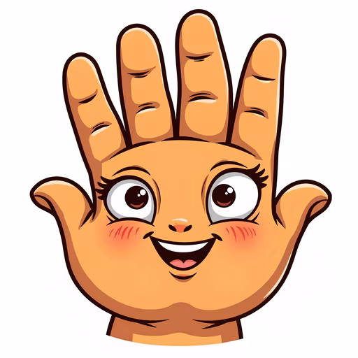 Handy Face Illustration