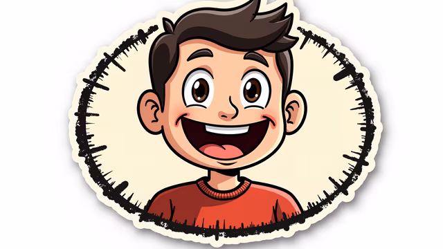 Happy Cartoon Character