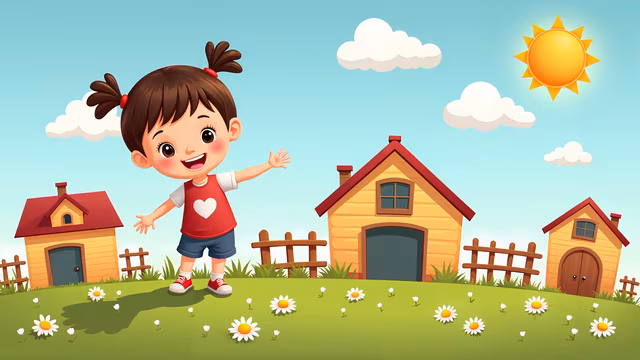 Happy Childhood Illustration