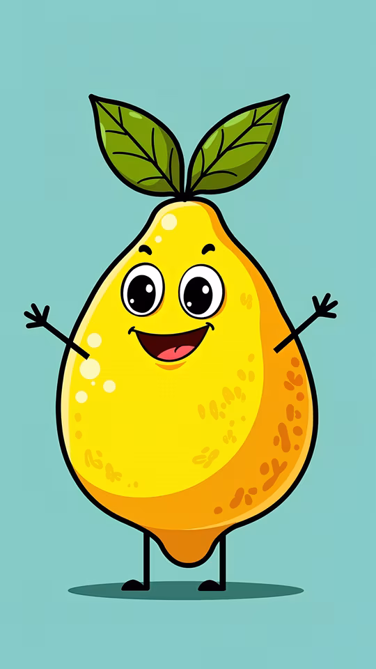 Happy Lemon Illustration