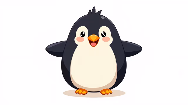 Happy Penguin Illustration