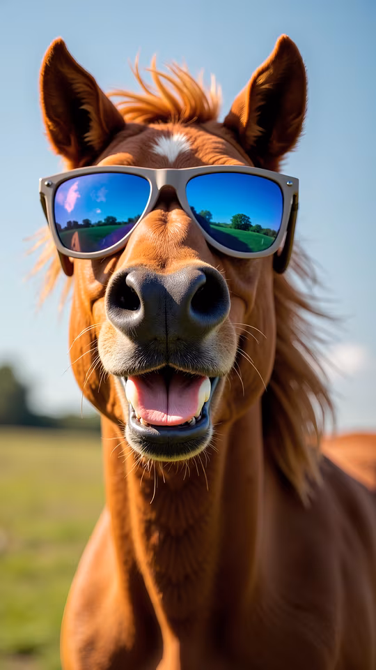 Horse with Sunglasses