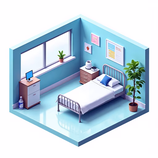 Minimalist Bedroom Illustration