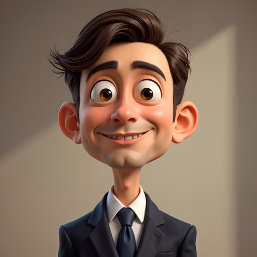 Mr. Bean Cartoon Portrait