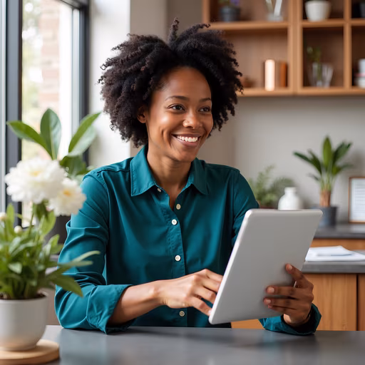 Professional Woman with Tablet