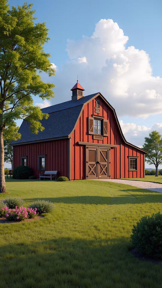 Red Barn Illustration