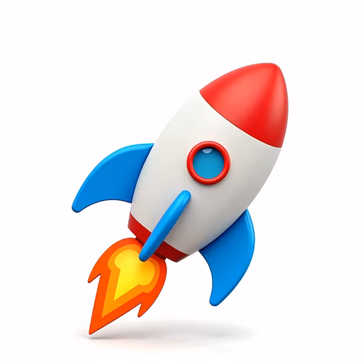 Rocket Launch Illustration