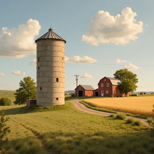 Rustic Farmhouse Silo