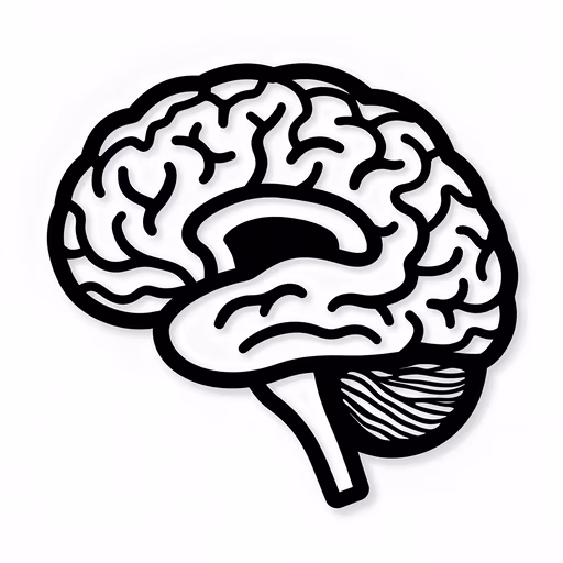 Sad Brain Illustration