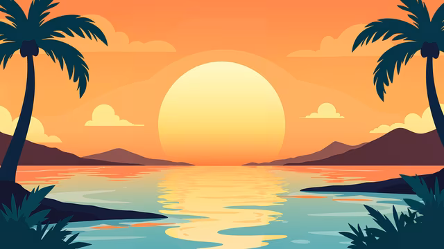 Sunset Illustration