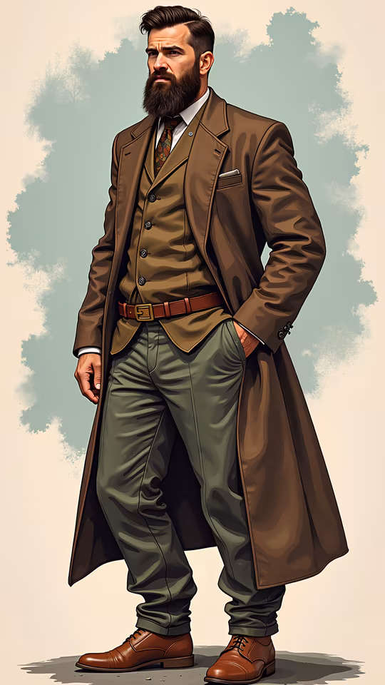 Vintage Gentleman Illustration