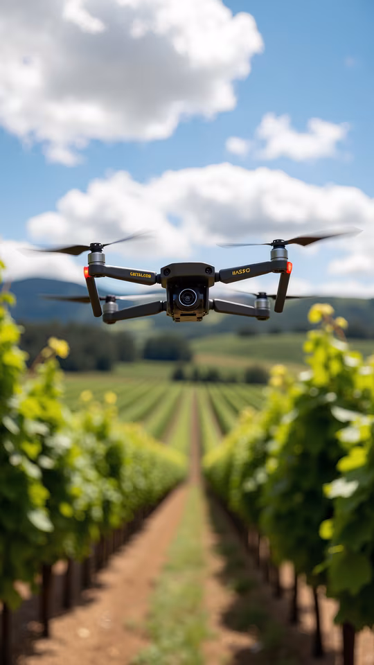Aerial View of Vineyard