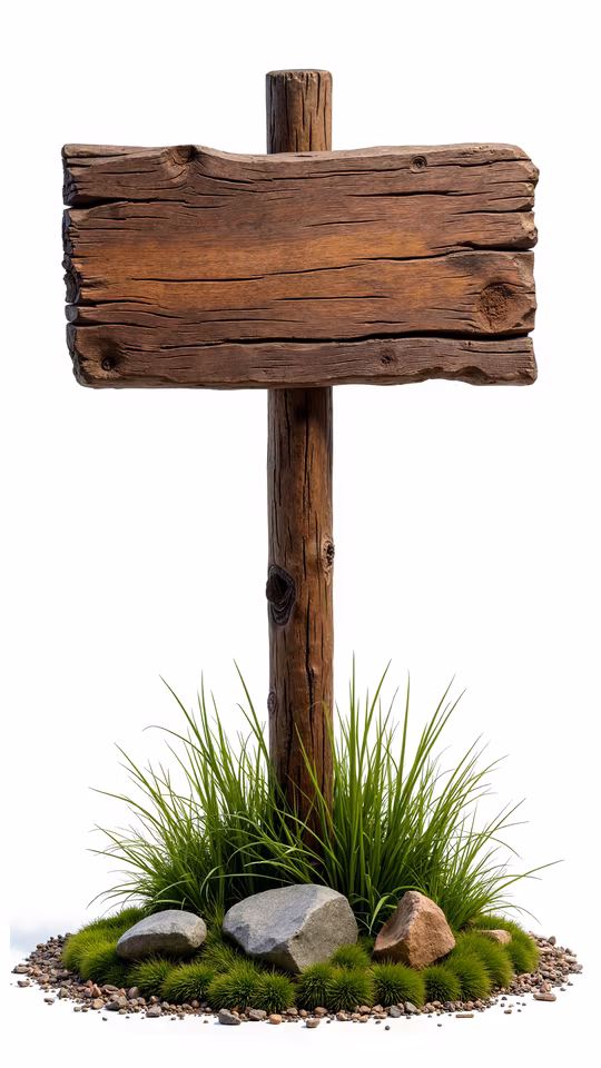Blank Wooden Sign