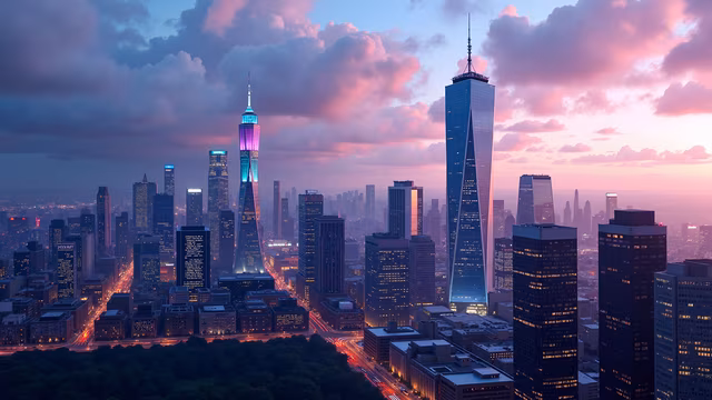 Cityscape at Twilight