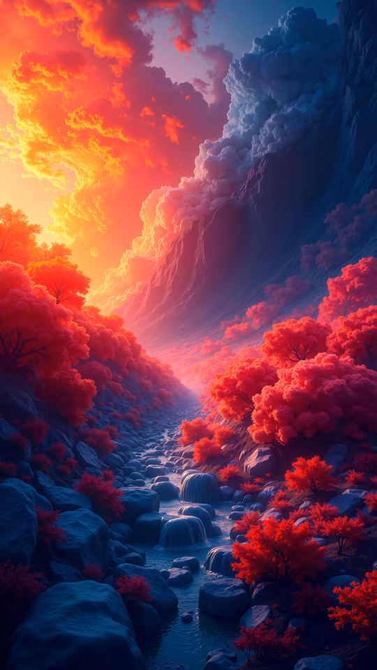 Enchanted Forest Sunset