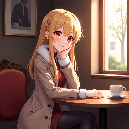 Girl Sitting by the Window