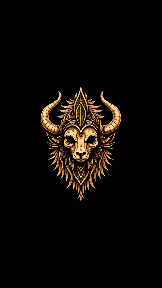 Golden Bull Illustration