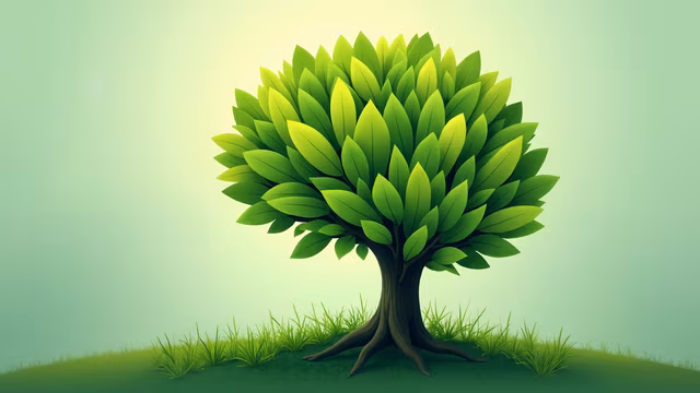Lush Green Tree Illustration
