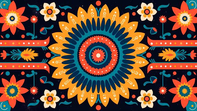 Mandala Floral Illustration