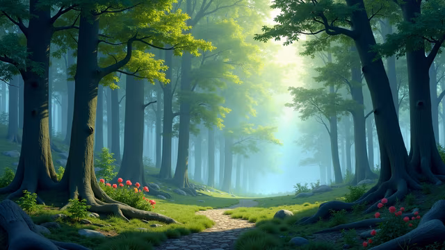 Mystical Forest Illustration