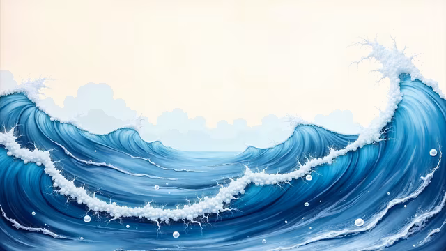 Ocean Wave Illustration