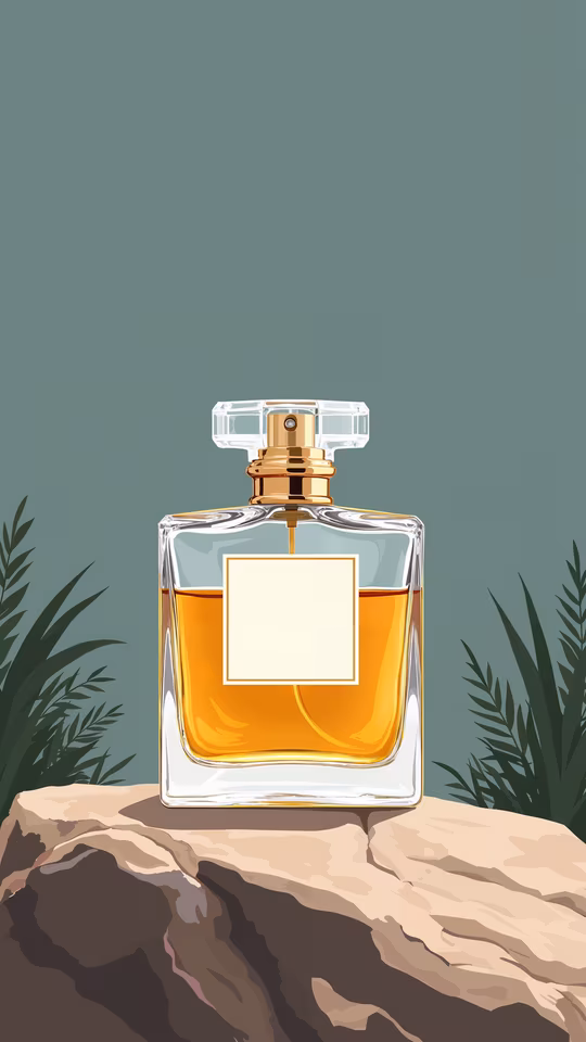 Perfume Bottle Illustration