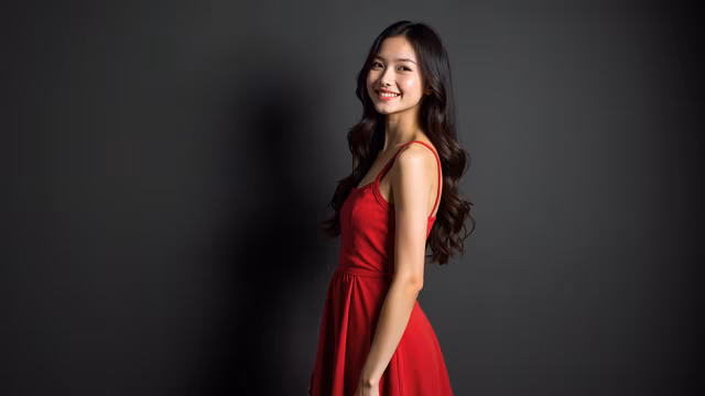 Red Dress Portrait