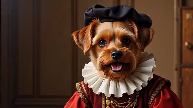 Regal Dog Portrait
