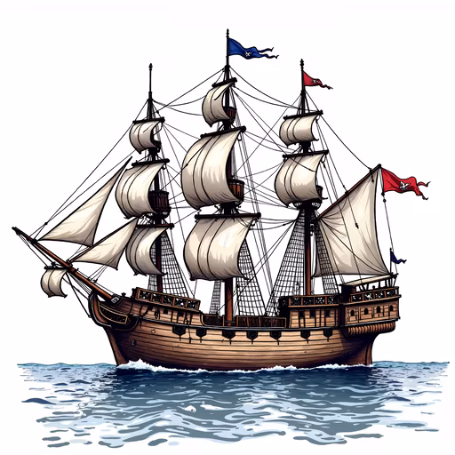 Sailing Ship Illustration