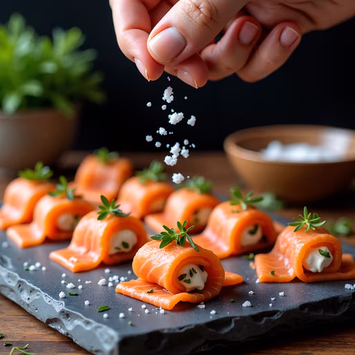 Salmon Rolls with Cream Cheese
