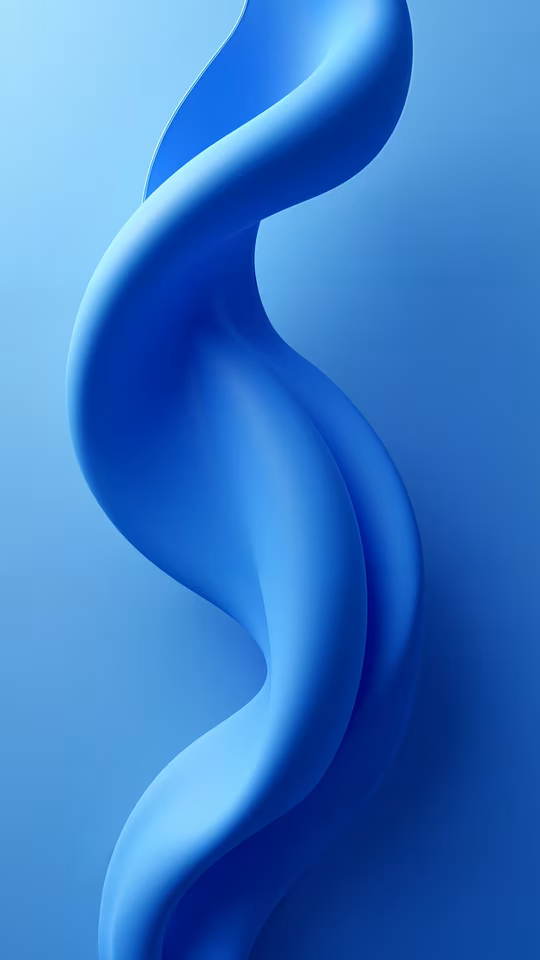 Sculptural Blue Wave