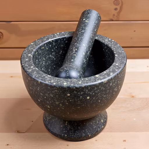 Speckled Mortar and Pestle