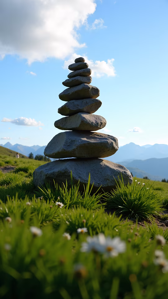 Stacked Stones in Serenity