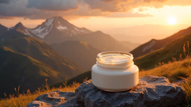 Sunset Cream Jar