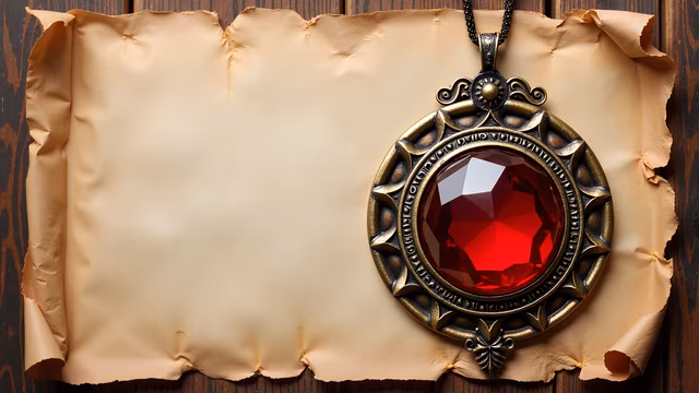 Vintage Ruby Pendant
