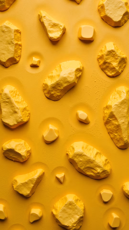 Yellow Rocks Illustration