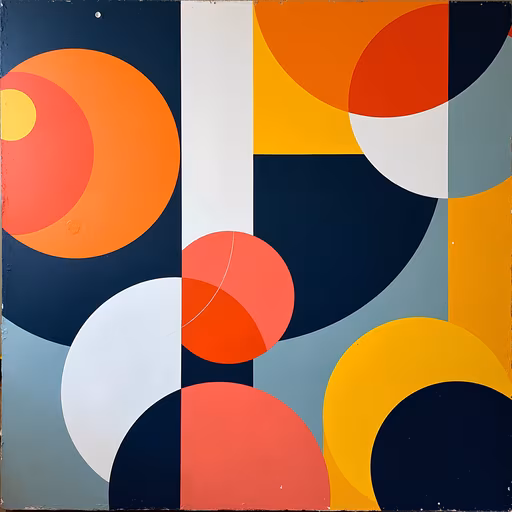 Abstract Circles Composition