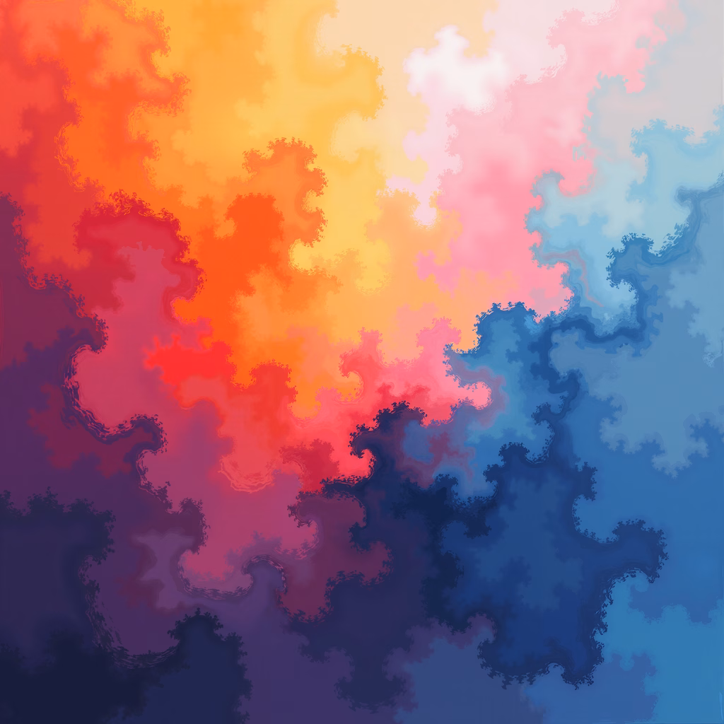 Vibrant abstract swirls in a fluid, colorful pattern.