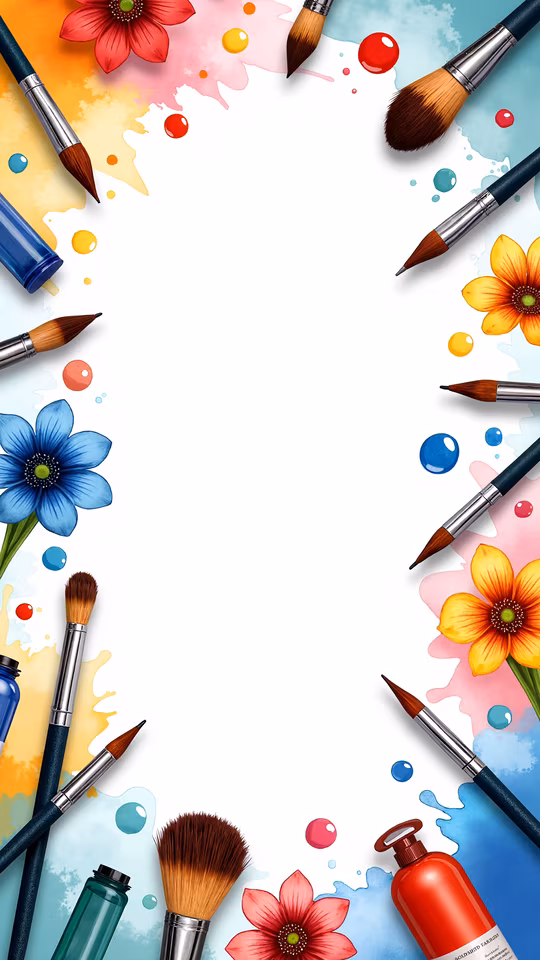 Art Supplies Illustration