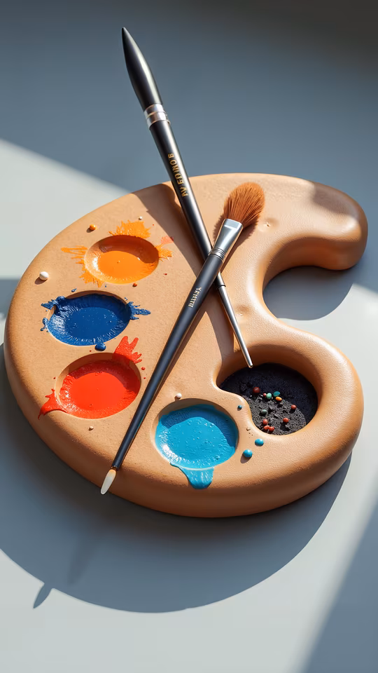 Artist Palette with Brushes