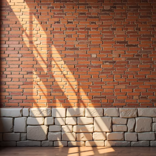 Brick Wall with Shadows