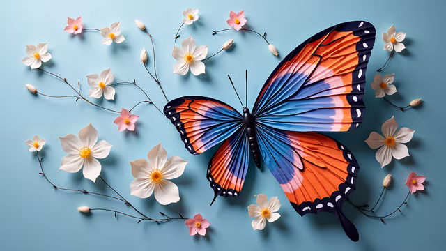Colorful Butterfly Illustration