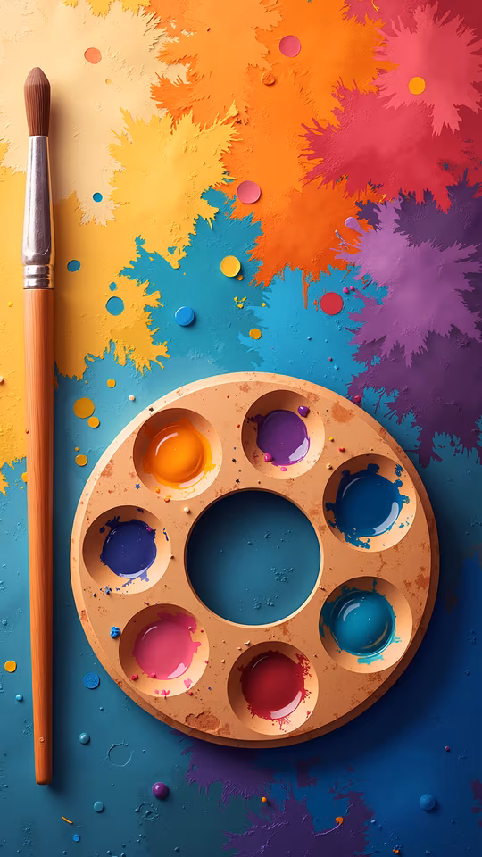 Colorful Palette Illustration